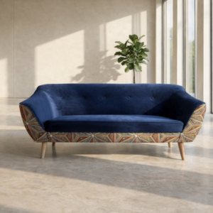 Sofa MELVI skandynawska | Kompaktowa sofa do salonu, biura