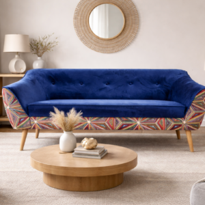 Sofa MELVI skandynawska | Kompaktowa sofa do salonu, biura