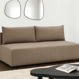 Kanapa LUNO z funkcją spania – nowoczesna, sztruksowa sofa do salonu