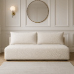 Kanapa LUNO z funkcją spania – Boucle,  sofa do salonu