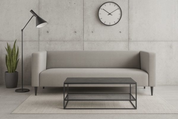 Nowoczesna wygodna sofa trzyosobowa tapicerowana CALMO