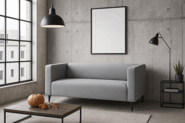 Nowoczesna wygodna sofa dwuosobowa tapicerowana CALMO