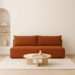 Kanapa LUNO z funkcją spania – Boucle,  sofa do salonu