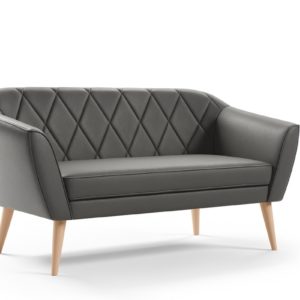 Sofa Skandynawska 2 osobowa GLORIA II eko-skóra SKAJ
