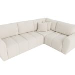 Narożnik z funkcją spania Lusso – rozkładany narożnik z pojemnikiem  tkanina Boucle