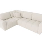 Narożnik z funkcją spania Lusso – rozkładany narożnik z pojemnikiem  tkanina Boucle