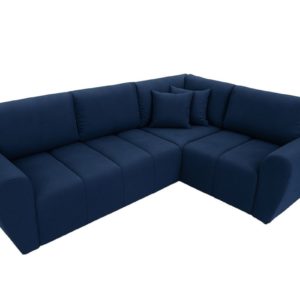 Narożnik z funkcją spania Lusso – rozkładany narożnik z pojemnikiem  tkanina Velvet