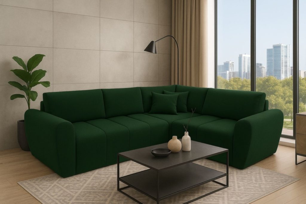 Zielony narożnik Lusso Riviera