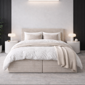 Łóżko kontynentalne AURI – komfort i nowoczesna elegancja